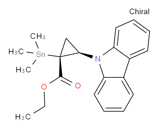 (1R,2R)-ethyl 2-(9H-carbazol-9-yl)-1-(trimethylstannyl)cyclopropanecarboxylate