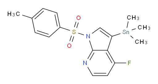 4-fluoro-1-tosyl-3-(trimethylstannyl)-1H-pyrrolo[2,3-b]pyridine