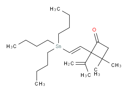(E)-3,3-dimethyl-2-(prop-1-en-2-yl)-2-(2-(tributylstannyl)vinyl)cyclobutanone