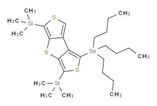 (1-(tributylstannyl)dithieno[3,4-b:3',4'-d]thiophene-3,5-diyl)bis(trimethylsilane)