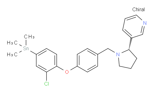 (S)-3-(1-(4-(2-chloro-4-(trimethylstannyl)phenoxy)benzyl)pyrrolidin-2-yl)pyridine