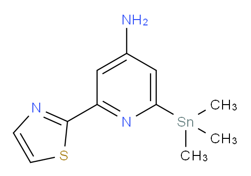 2-(thiazol-2-yl)-6-(trimethylstannyl)pyridin-4-amine