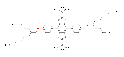 (4,8-bis(4-((2-butyloctyl)oxy)phenyl)benzo[1,2-b:4,5-b']dithiophene-2,6-diyl)bis(trimethylstannane)