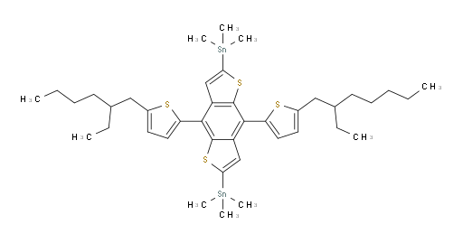 (4-(5-(2-ethylheptyl)thiophen-2-yl)-8-(5-(2-ethylhexyl)thiophen-2-yl)benzo[1,2-b:4,5-b']dithiophene-2,6-diyl)bis(trimethylstannane)