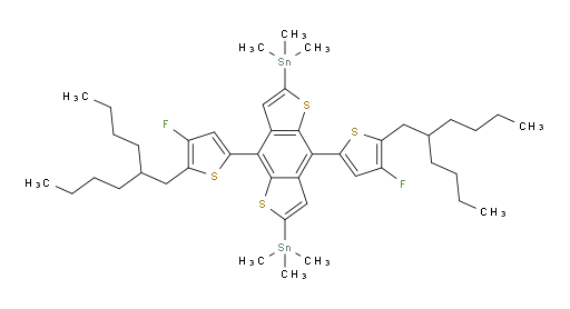 (4,8-bis(5-(2-butylhexyl)-4-fluorothiophen-2-yl)benzo[1,2-b:4,5-b']dithiophene-2,6-diyl)bis(trimethylstannane)