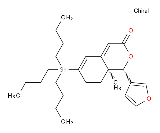 (1S,8aS)-1-(furan-3-yl)-8a-methyl-6-(tributylstannyl)-8,8a-dihydro-1H-isochromen-3(7H)-one