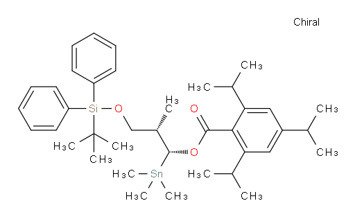 (1R,2S)-3-((tert-butyldiphenylsilyl)oxy)-2-methyl-1-(trimethylstannyl)propyl 2,4,6-triisopropylbenzoate