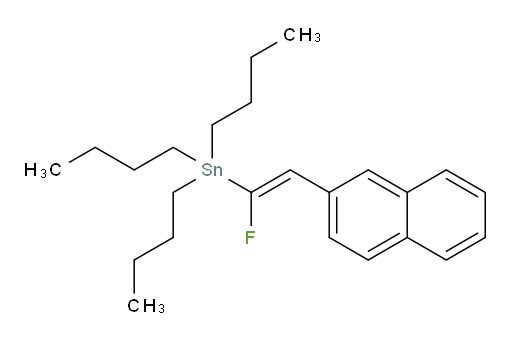 (E)-tributyl(1-fluoro-2-(naphthalen-2-yl)vinyl)stannane