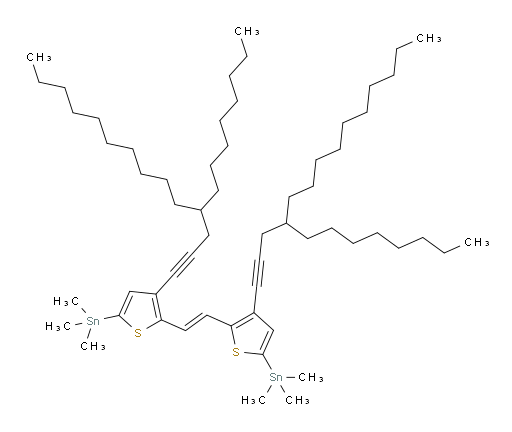 (E)-1,2-bis(3-(4-octyltetradec-1-yn-1-yl)-5-(trimethylstannyl)thiophen-2-yl)ethene