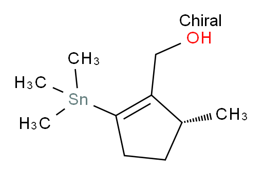 (R)-(5-methyl-2-(trimethylstannyl)cyclopent-1-en-1-yl)methanol