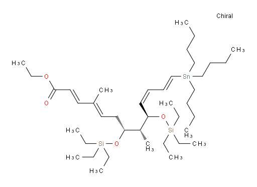 (2E,4E,7R,8R,9R,10Z,12E)-ethyl 4,8-dimethyl-13-(tributylstannyl)-7,9-bis((triethylsilyl)oxy)trideca-2,4,10,12-tetraenoate