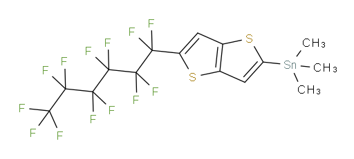 trimethyl(5-(perfluorohexyl)thieno[3,2-b]thiophen-2-yl)stannane