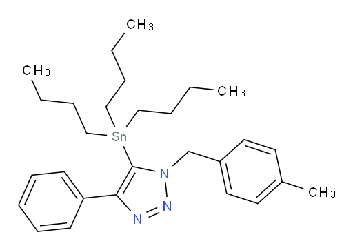 1-(4-methylbenzyl)-4-phenyl-5-(tributylstannyl)-1H-1,2,3-triazole