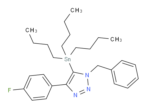 1-benzyl-4-(4-fluorophenyl)-5-(tributylstannyl)-1H-1,2,3-triazole