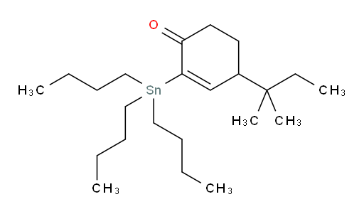 4-(tert-pentyl)-2-(tributylstannyl)cyclohex-2-enone
