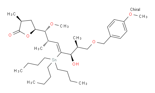 (3S,5S)-5-((1R,2S,5R,6S,Z)-5-hydroxy-1-methoxy-7-((4-methoxybenzyl)oxy)-2,6-dimethyl-4-(tributylstannyl)hept-3-en-1-yl)-3-methyldihydrofuran-2(3H)-one