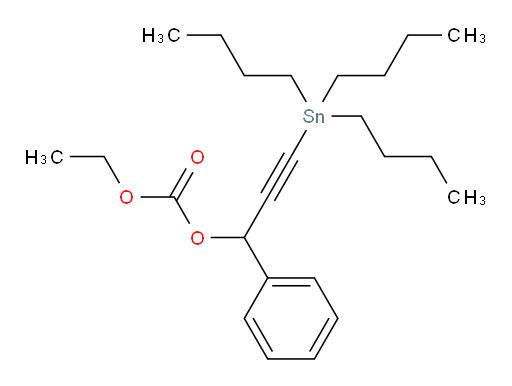 ethyl (1-phenyl-3-(tributylstannyl)prop-2-yn-1-yl) carbonate