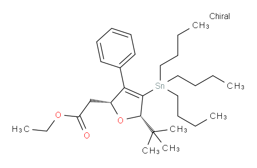 ethyl 2-((2R,5S)-5-(tert-butyl)-3-phenyl-4-(tributylstannyl)-2,5-dihydrofuran-2-yl)acetate