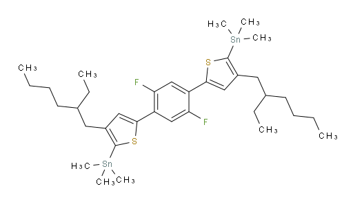 (5,5'-(2,5-difluoro-1,4-phenylene)bis(3-(2-ethylhexyl)thiophene-5,2-diyl))bis(trimethylstannane)