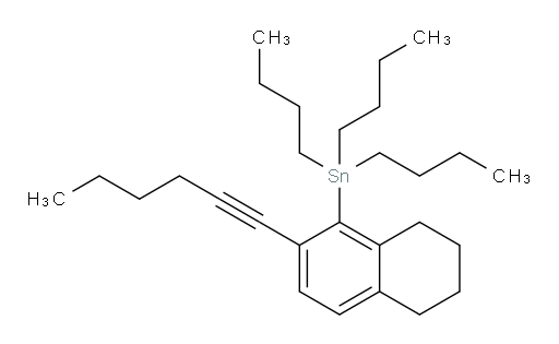 tributyl(2-(hex-1-yn-1-yl)-5,6,7,8-tetrahydronaphthalen-1-yl)stannane