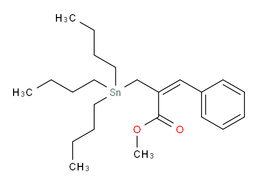 (E)-methyl 3-phenyl-2-((tributylstannyl)methyl)acrylate