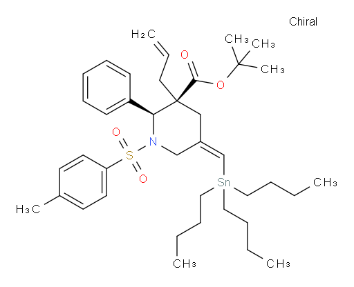 (2S,3S,Z)-tert-butyl 3-allyl-2-phenyl-1-tosyl-5-((tributylstannyl)methylene)piperidine-3-carboxylate