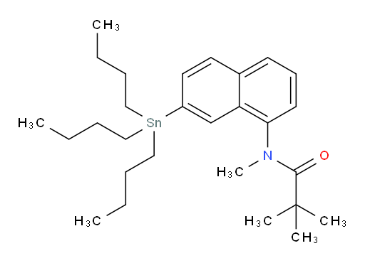N-methyl-N-(7-(tributylstannyl)naphthalen-1-yl)pivalamide
