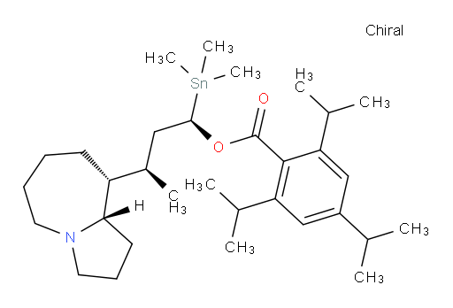 (1R,3R)-3-((9R,9aS)-octahydro-1H-pyrrolo[1,2-a]azepin-9-yl)-1-(trimethylstannyl)butyl 2,4,6-triisopropylbenzoate