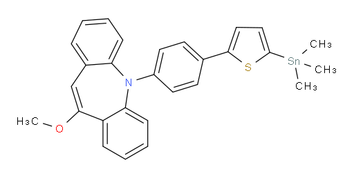 10-methoxy-5-(4-(5-(trimethylstannyl)thiophen-2-yl)phenyl)-5H-dibenzo[b,f]azepine