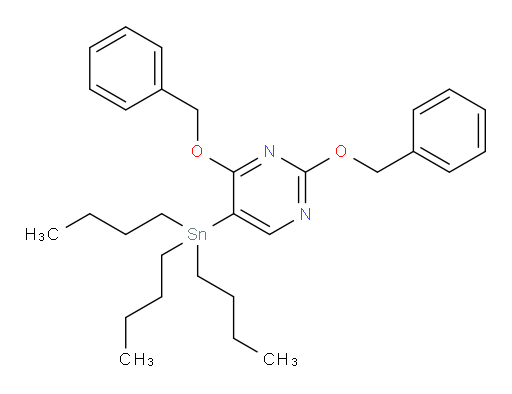 2,4-bis(benzyloxy)-5-(tributylstannyl)pyrimidine