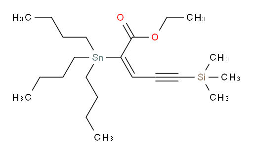 (E)-ethyl 2-(tributylstannyl)-5-(trimethylsilyl)pent-2-en-4-ynoate