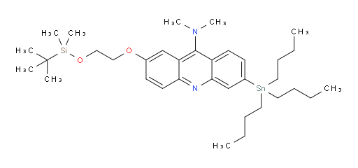 2-(2-((tert-butyldimethylsilyl)oxy)ethoxy)-N,N-dimethyl-6-(tributylstannyl)acridin-9-amine