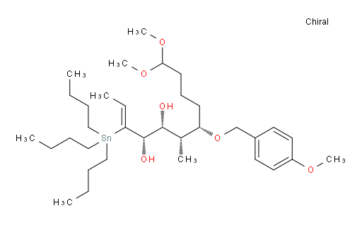 (4S,5R,6R,7S,Z)-11,11-dimethoxy-7-((4-methoxybenzyl)oxy)-6-methyl-3-(tributylstannyl)undec-2-ene-4,5-diol