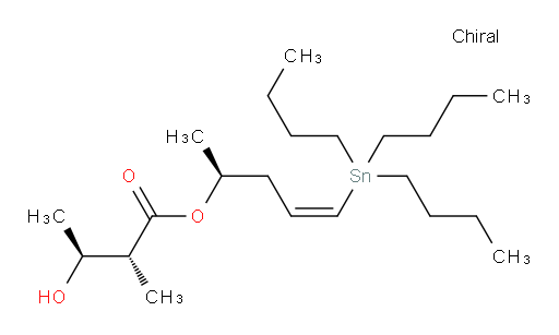 (2R,3S)-(S,Z)-5-(tributylstannyl)pent-4-en-2-yl 3-hydroxy-2-methylbutanoate