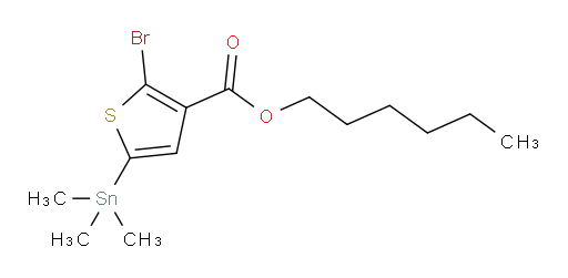hexyl 2-bromo-5-(trimethylstannyl)thiophene-3-carboxylate