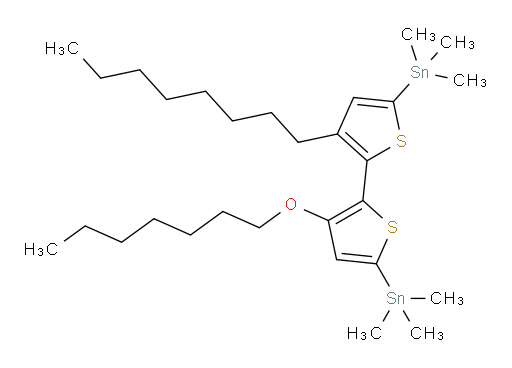 (3-(heptyloxy)-3'-octyl-[2,2'-bithiophene]-5,5'-diyl)bis(trimethylstannane)