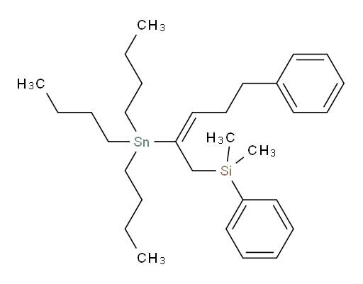 (E)-dimethyl(phenyl)(5-phenyl-2-(tributylstannyl)pent-2-en-1-yl)silane
