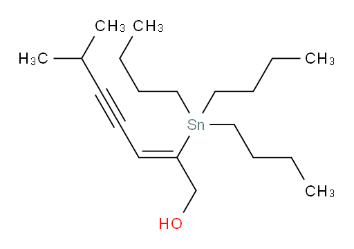 (Z)-6-methyl-2-(tributylstannyl)hept-2-en-4-yn-1-ol