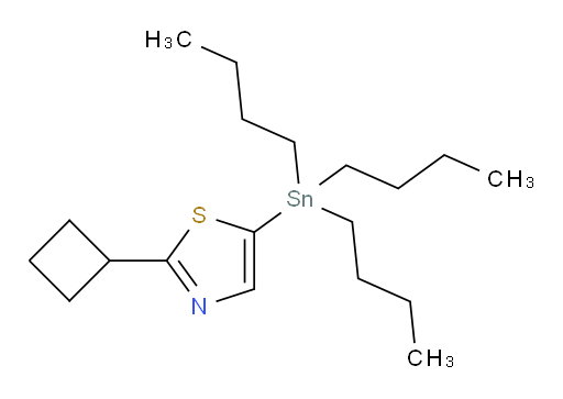 2-cyclobutyl-5-(tributylstannyl)thiazole