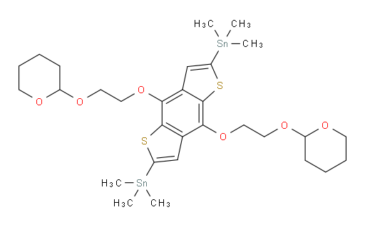 (4,8-bis(2-((tetrahydro-2H-pyran-2-yl)oxy)ethoxy)benzo[1,2-b:4,5-b']dithiophene-2,6-diyl)bis(trimethylstannane)
