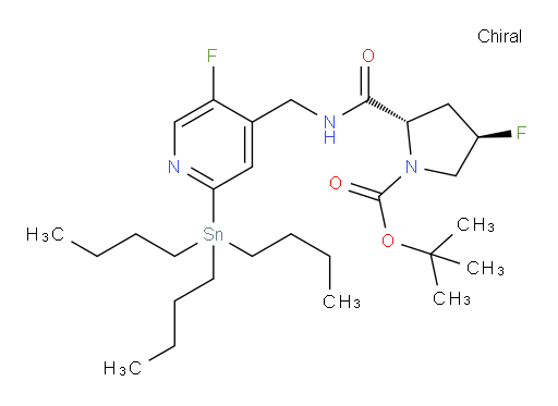 (2S,4R)-tert-butyl 4-fluoro-2-(((5-fluoro-2-(tributylstannyl)pyridin-4-yl)methyl)carbamoyl)pyrrolidine-1-carboxylate