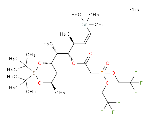 (2R,3S,4S,Z)-2-((4S,6R)-2,2-di-tert-butyl-6-methyl-1,3,2-dioxasilinan-4-yl)-4-methyl-6-(trimethylstannyl)hex-5-en-3-yl 2-(bis(2,2,2-trifluoroethoxy)phosphoryl)acetate