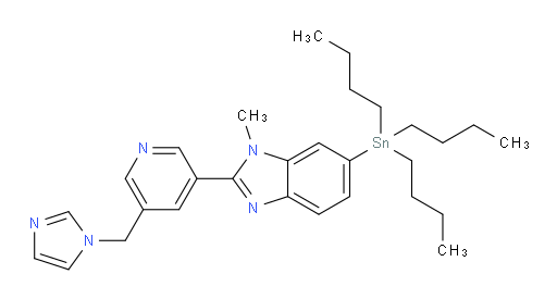 2-(5-((1H-imidazol-1-yl)methyl)pyridin-3-yl)-1-methyl-6-(tributylstannyl)-1H-benzo[d]imidazole
