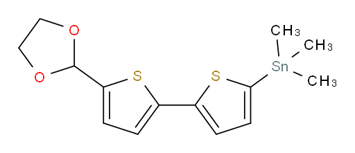 (5'-(1,3-dioxolan-2-yl)-[2,2'-bithiophen]-5-yl)trimethylstannane