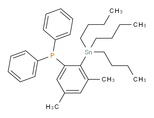 (3,5-dimethyl-2-(tributylstannyl)phenyl)diphenylphosphine