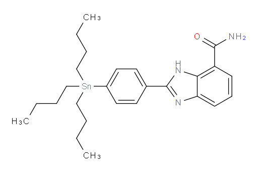 2-(4-(tributylstannyl)phenyl)-1H-benzo[d]imidazole-7-carboxamide