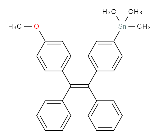 (Z)-(4-(2-(4-methoxyphenyl)-1,2-diphenylvinyl)phenyl)trimethylstannane