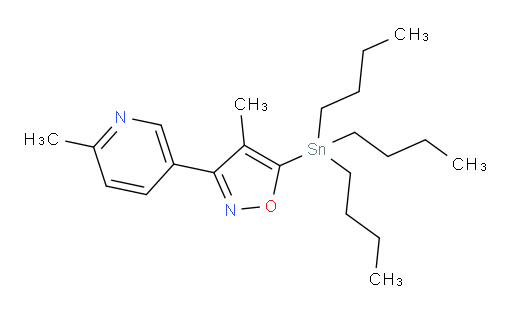 4-methyl-3-(6-methylpyridin-3-yl)-5-(tributylstannyl)isoxazole