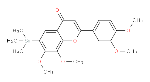 2-(3,4-dimethoxyphenyl)-7,8-dimethoxy-6-(trimethylstannyl)-4H-chromen-4-one