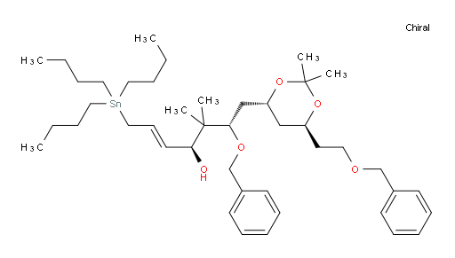 (4S,6S,E)-6-(benzyloxy)-7-((4R,6S)-6-(2-(benzyloxy)ethyl)-2,2-dimethyl-1,3-dioxan-4-yl)-5,5-dimethyl-1-(tributylstannyl)hept-2-en-4-ol